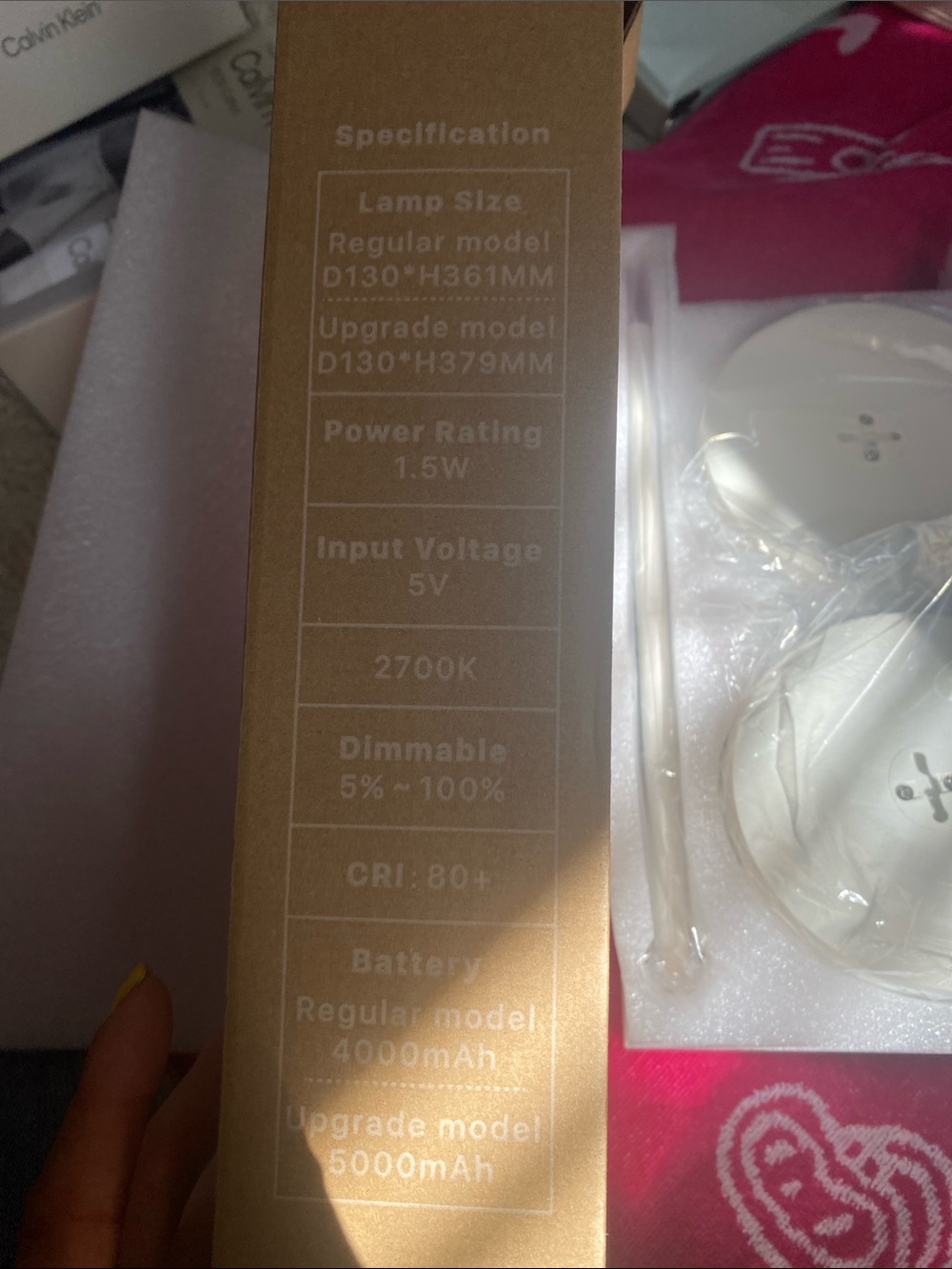 LED Rechargeable Table Lamp - White (2-Pack) - Picture 4 of 4